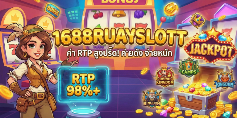 ค่า RTP เกมสล็อต 1688ruayslott ค่ายดัง เกมไหนจ่ายหนักสุด (1)