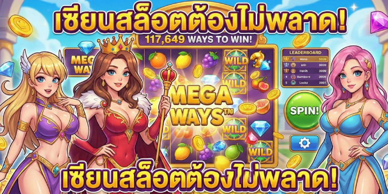 สล็อตแนว Mega ways ยอดฮิตที่เซียนสล็อตต้องไม่พลาด (1)