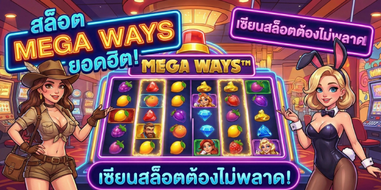 สล็อตแนว Mega ways ยอดฮิตที่เซียนสล็อตต้องไม่พลาด (2)