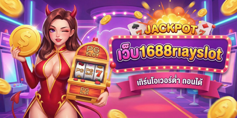 เล่น สล็อต pg เว็บ1688ruayslot เทิร์นโอเวอร์ต่ำ ถอนได้ (1)