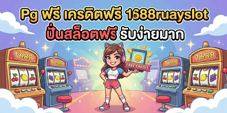 Pg ฟรี เครดิตฟรี 1688ruayslot รับง่าย ปั่นสล็อตฟรี (3)