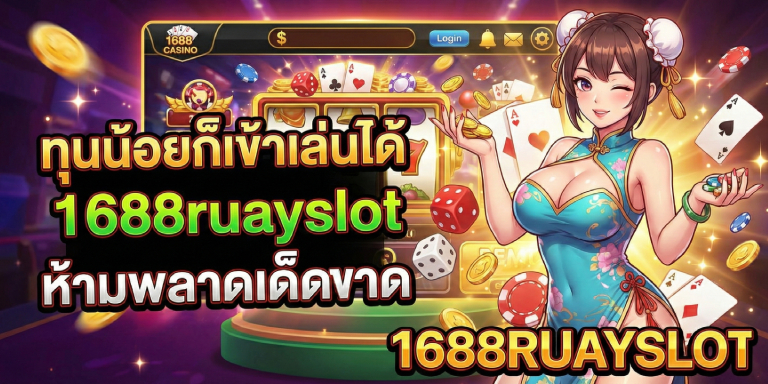 ทุนน้อยก็เข้าเล่นได้ 1688ruayslot ห้ามพลาดเด็ดขาด (1)
