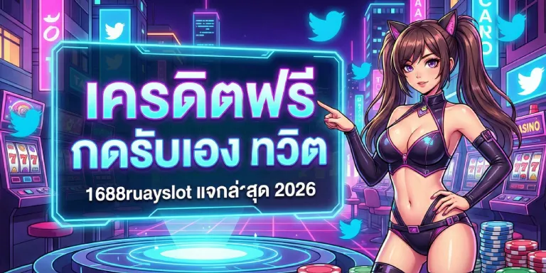 เครดิตฟรีกดรับเองทวิต 1688ruayslot แจกล่าสุด 2026 รับง่าย (1)