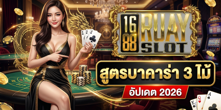 สูตรบาคาร่า 3 ไม้ จาก 1688ruayslot อัปเดต 2026