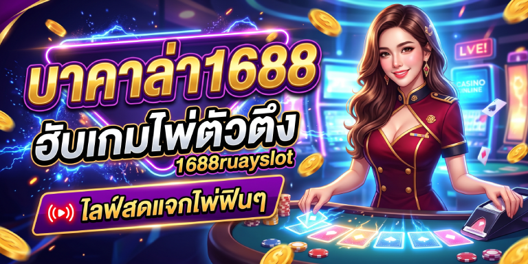 บาคาล่า1688 ฮับเกมไพ่ตัวตึง 1688ruayslot ไลฟ์สดแจกไพ่ฟินๆ